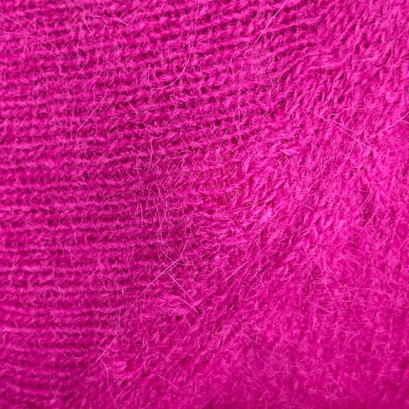 Richards & Jones Womens Large Vintage Pullover Sweater Fuchsia Pink Wool Angora - Picture 9 of 14